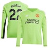 Officiële Voetbalshirt Doelman Manchester United Heaton 22 Thuis 2023-24 Lange Mouw - Heren